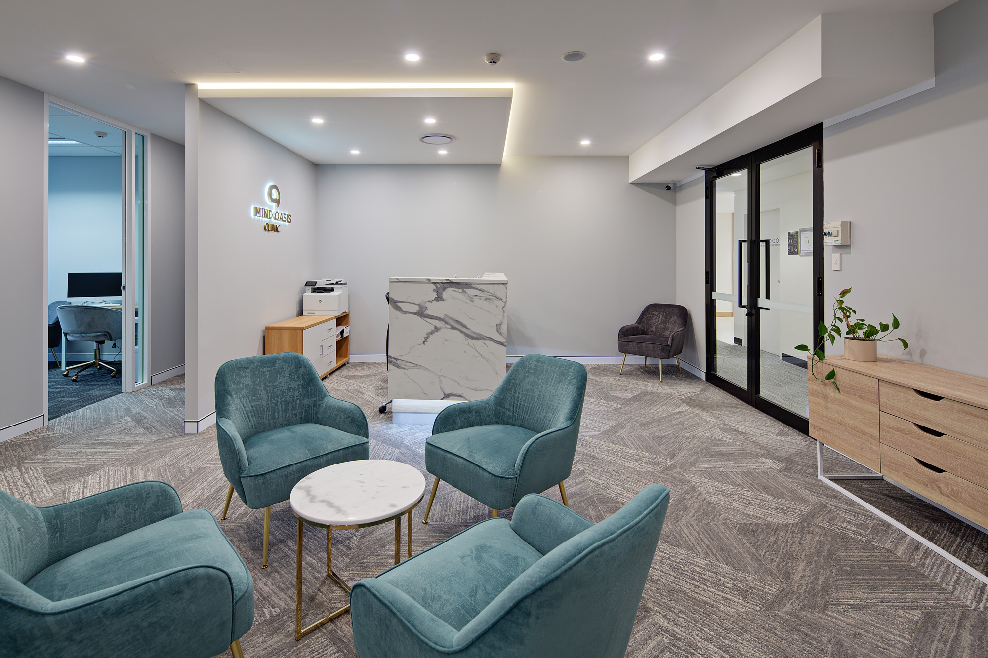 Mind Oasis clinic - Front desk & Waiting area 1